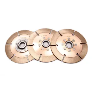 Tilton Engineering Full Circle 8-Rivet Clutch Disc 7-1/4" Diameter 1-5/32" x 26 Spline Rigid Hub - Metallic