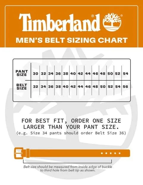 Timberland Men's 40Mm Pull Up Leather Belt, Brown, 38