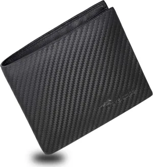Wallet for Men, Premium Classic Mens Wallet Minimalist Slim Bifold Wallet, RFID Blocking Wallet with 10 Credit Card, 2 ID Window and 2 Cash Slots, Leather Compact Wallet, Front Pocket Card Holder