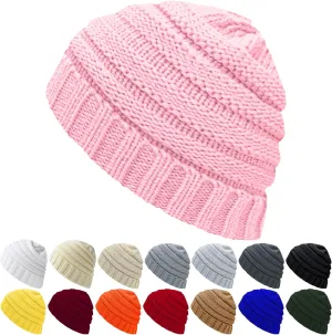 Winter Hats for Women Warm Beanies Soft Cable Knit Beanie for Women Skull Cap