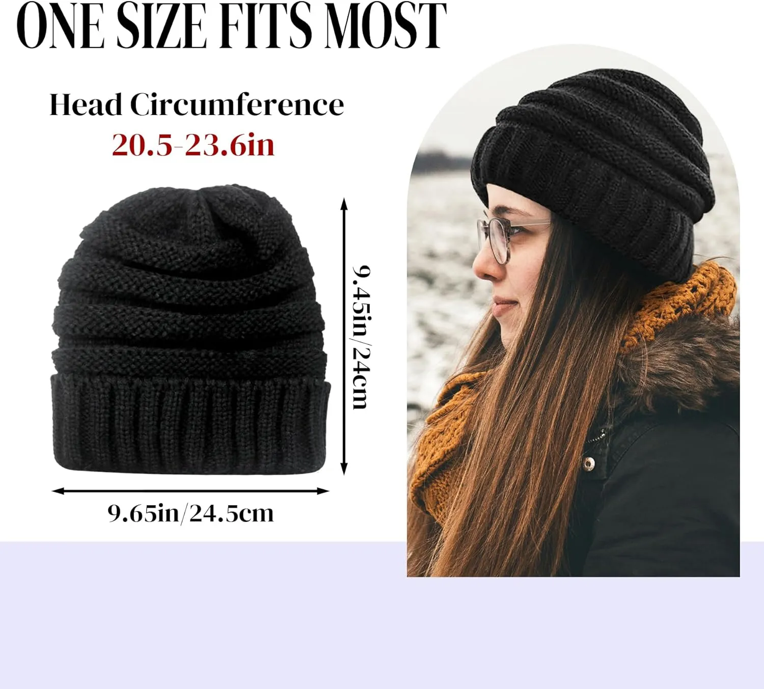 Winter Hats for Women Warm Beanies Soft Cable Knit Beanie for Women Skull Cap